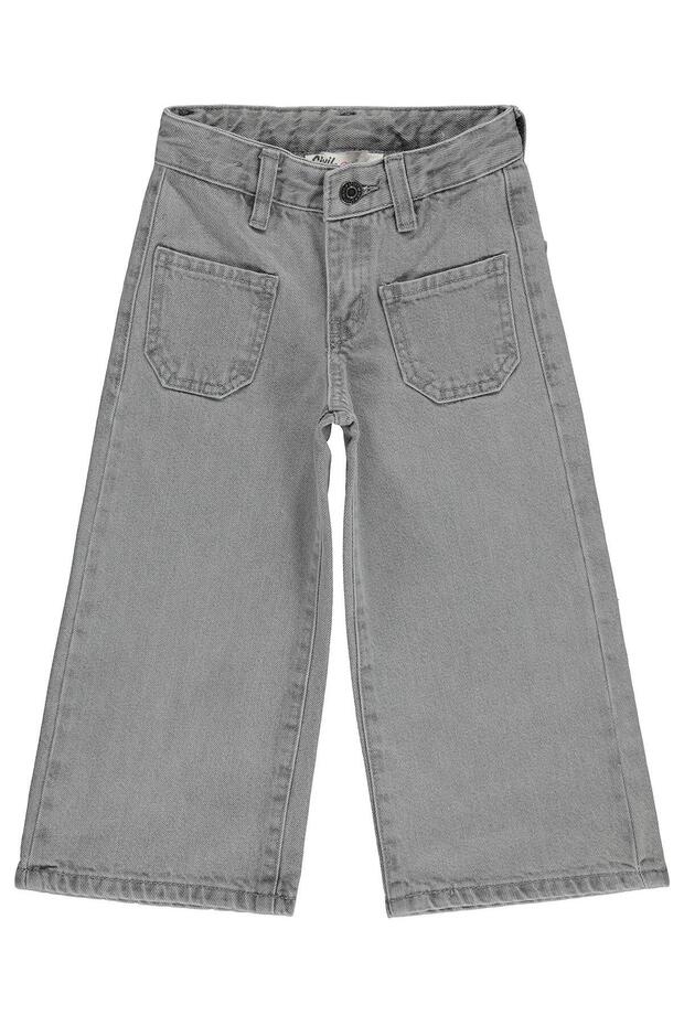 2-5 Years Old Pants Jeans with Front Pockets - Gray
