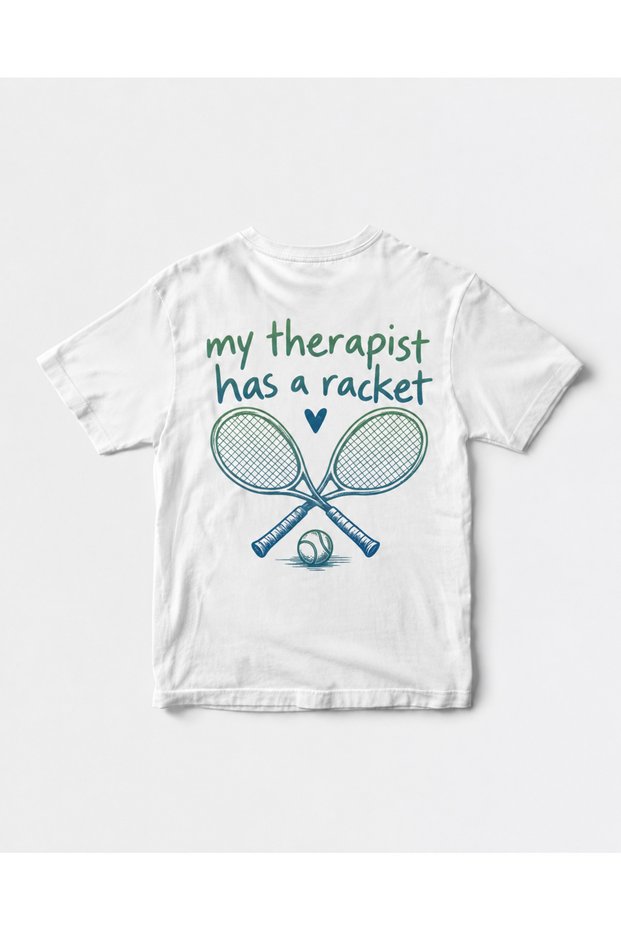 Tennis Collection My Therapist Regular T-Shirt
