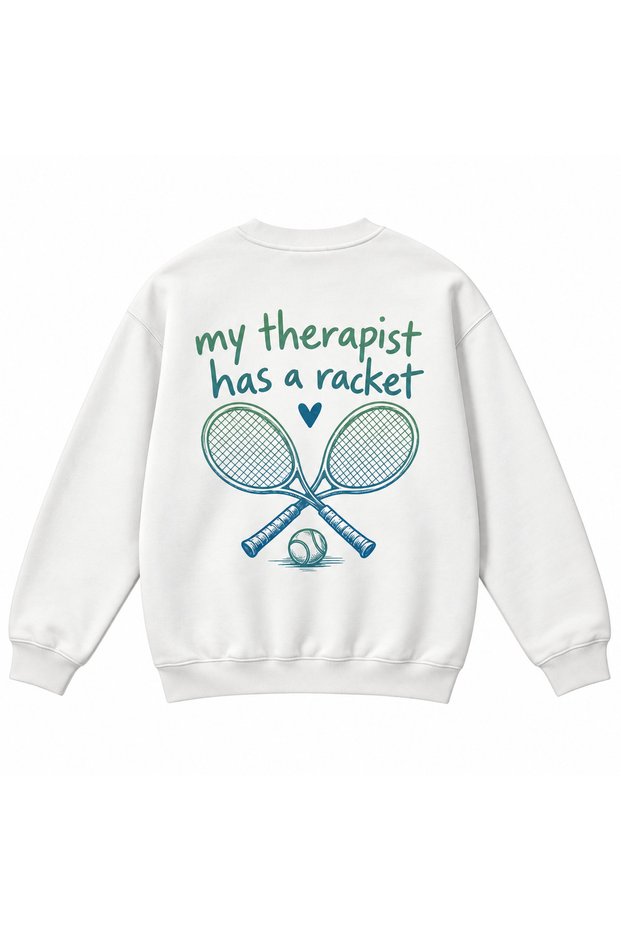 Tennis Collection My Therapist Unisex Regular Sweatshirt