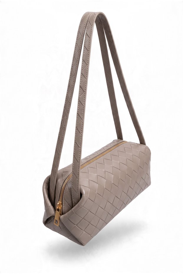 Braid Model Knitted Patterned Women's Shoulder Bag-Waterproof Women's Shoulder Bag