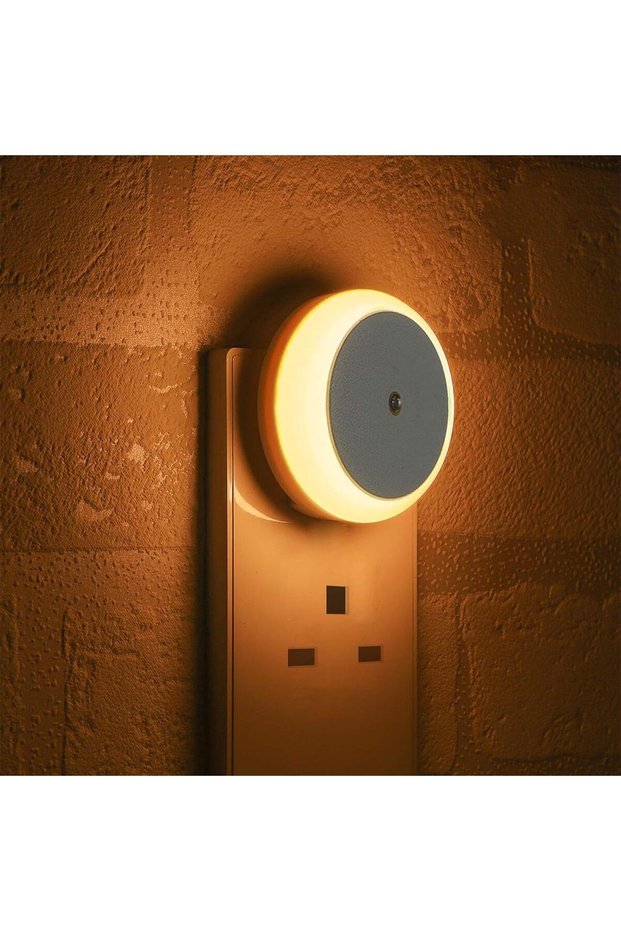 مصباح ليلي LED، إضاءة ليلية للحائط تعمل بالكهرباء مع مستشعر ذكي للغسق والضوء، LED موفر للطاقة للاستخدام المنزلي