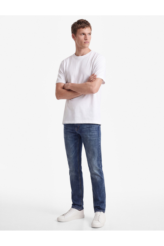 Regular Waist Slim Fit Jean Trousers - Brad Jean