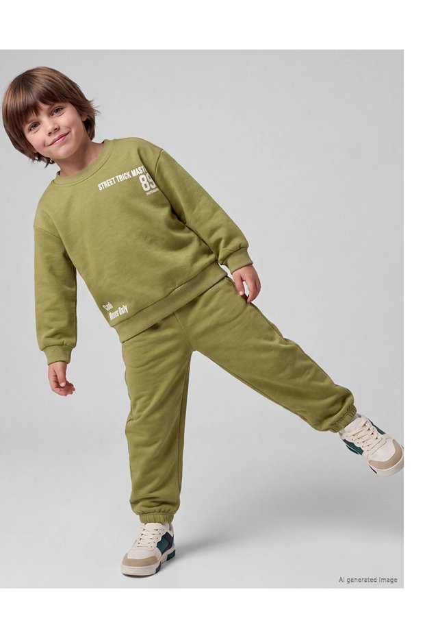 Lcw kids letter print boys' tracksuit set