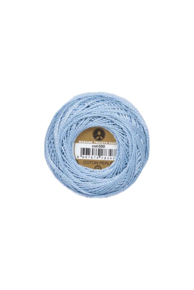 1 Piece Ören Coton Perle 8 100% Mercerized Hand Embroidery Knitting Yarn - Color: 550