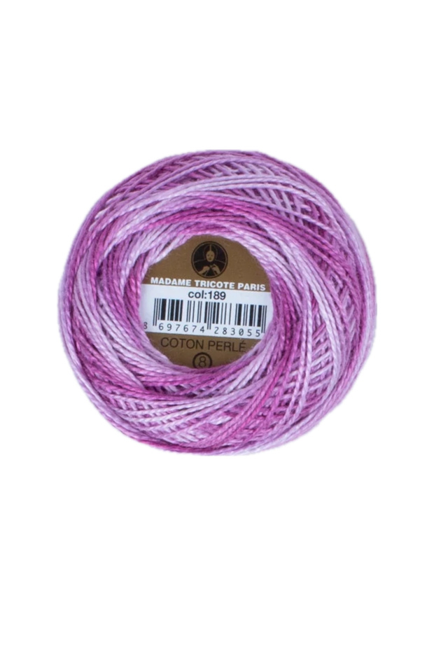 1 piece ören coton perle 8 100% mercerized hand embroidery knitting yarn - color: 189