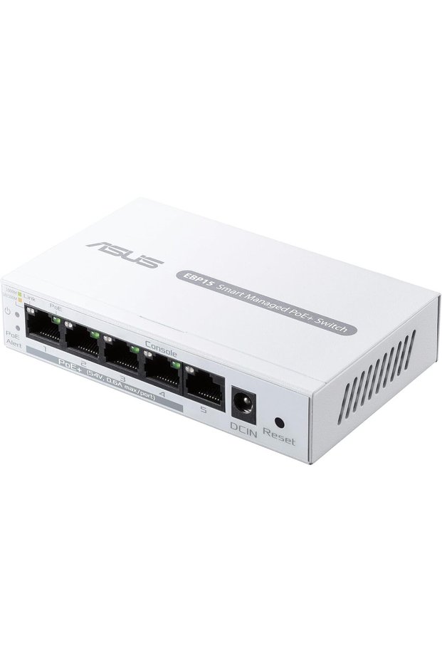 محول إيثرنت ذكي مُدار من ExpertWiFi EBP15 بخمسة منافذ GbE مع تقنية PoE+