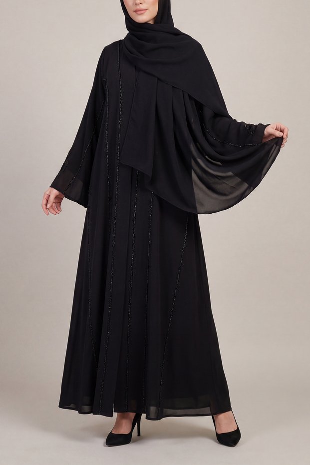 Black Nida Abaya