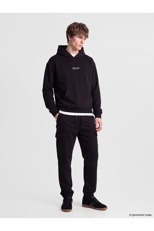 Peak New Season Black Regular Fit Men's Cargo Pants
