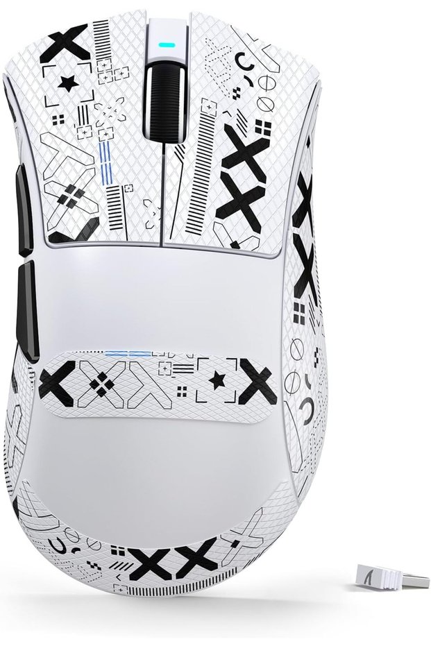 V3 Ultra Lightweight Wireless Gaming Mouse with 25K DPI-WhiteB