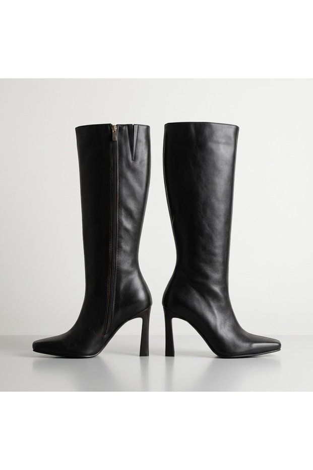 (İnna) (Width:35 cm) Daily Women's Boots Black