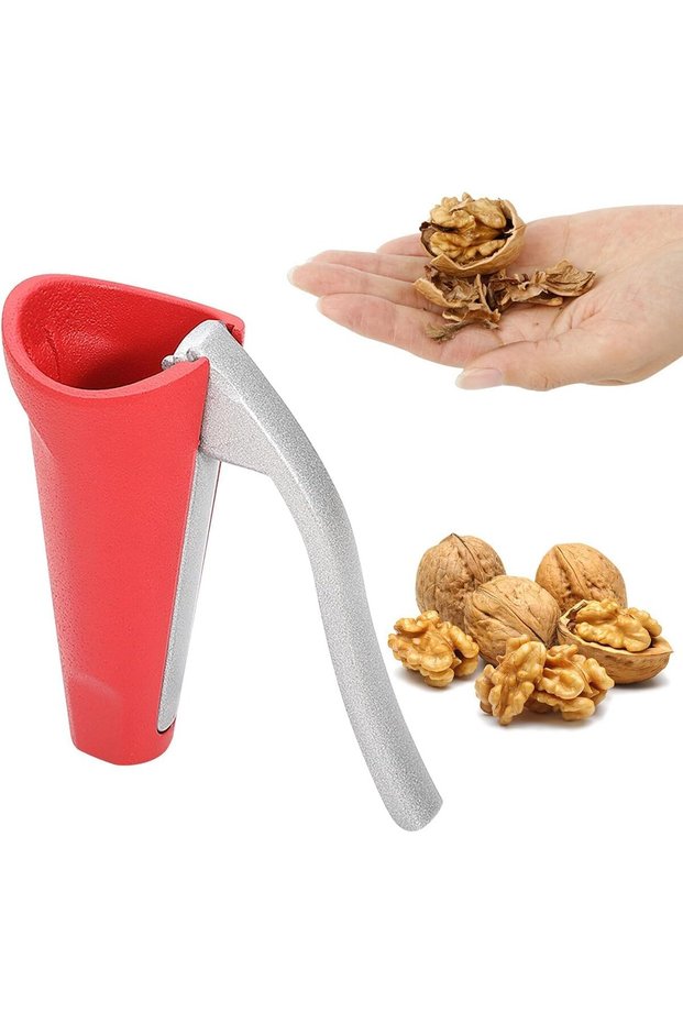Nutcracker for Walnuts, Tool for Nuts, Chestnut Cutter Pecan Sheller Plier with Handle，Multifunction