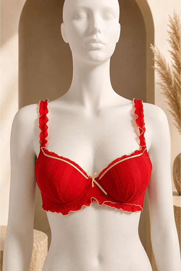 Small Cup Supported Gathering Nuts Bra
