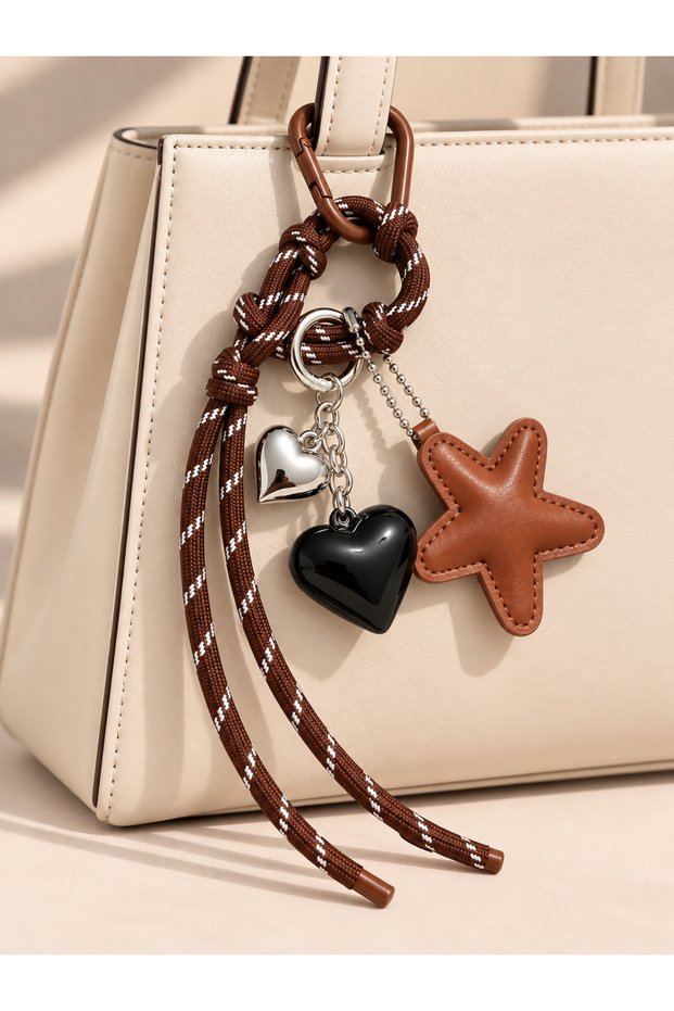 Multiple Bag Charms, Accessories, Keychains for Women. Heart&Star