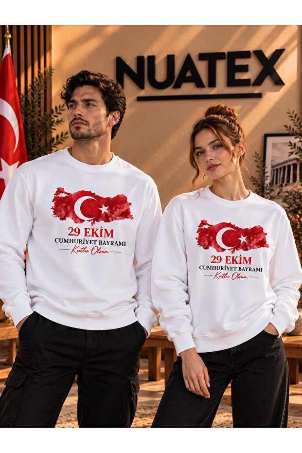 29 October Republic Day Special Design Printed 3 Thread Threaded Regular Fit Sweatshirt