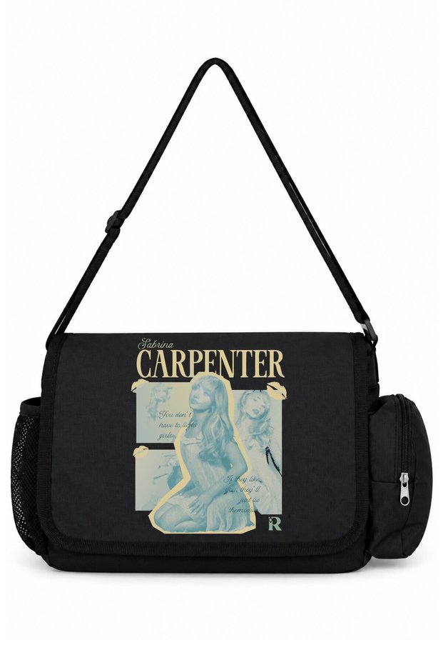 Sabrina Carpenter Singer Printed School, Sports, Office Multi-Purpose Messenger Bag