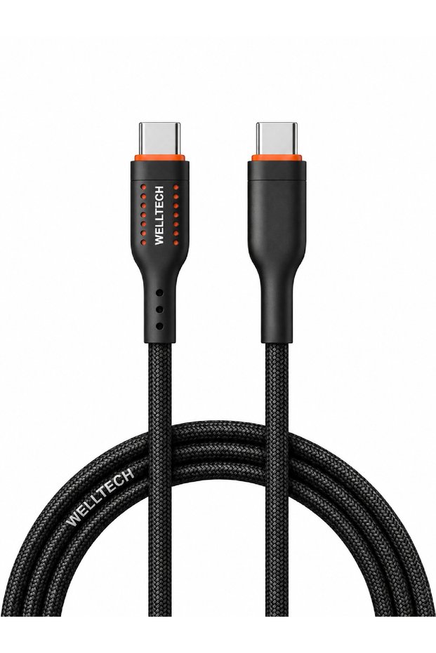 WELLTECH STAR60 USB-C to USB-C Data Cable, Type-C Charging and Data Transfer Cable for Compatible Smartphones, Tablets and Other USB-C Devices