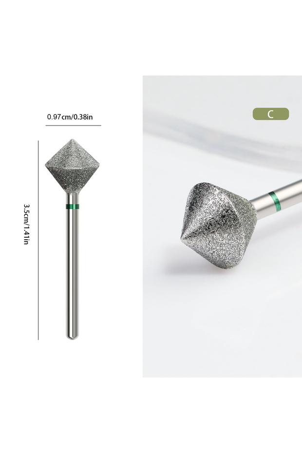 C Diamond Nail Drill Bits Milling Cutter For Manicure Rotary Burr Electric Drill Accessories Tool Na