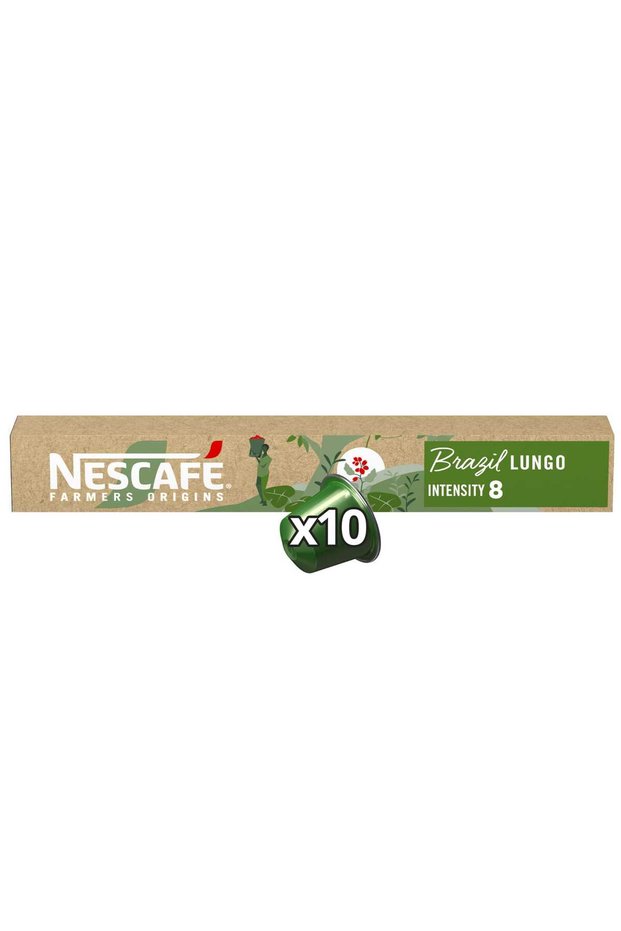 Farmers Origins Brazil Lungo Intensity 8 Coffee Capsules 10 pcs 44 g
