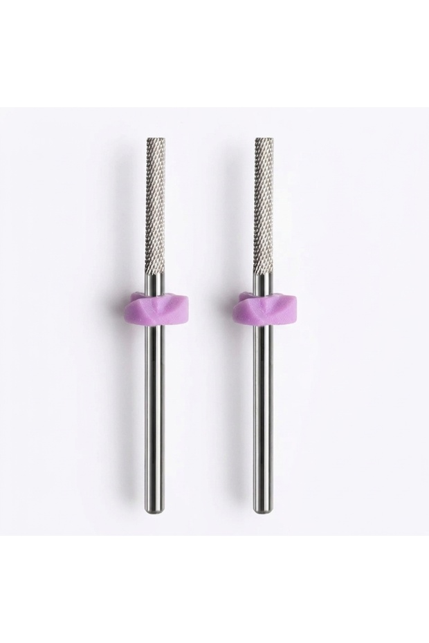 2pcs Professional Carbide Nail Drill Bits - 3/32" Fit,Smooth Round Top for Acrylic, Gel & Natural Na