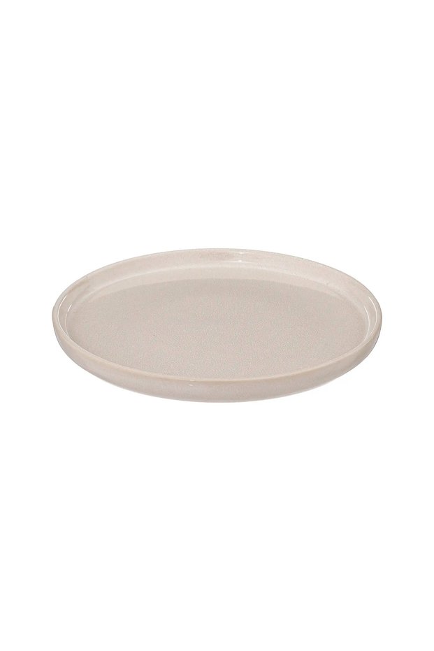 Sandstone Dessert Plate (21 x 2 cm, Beige)