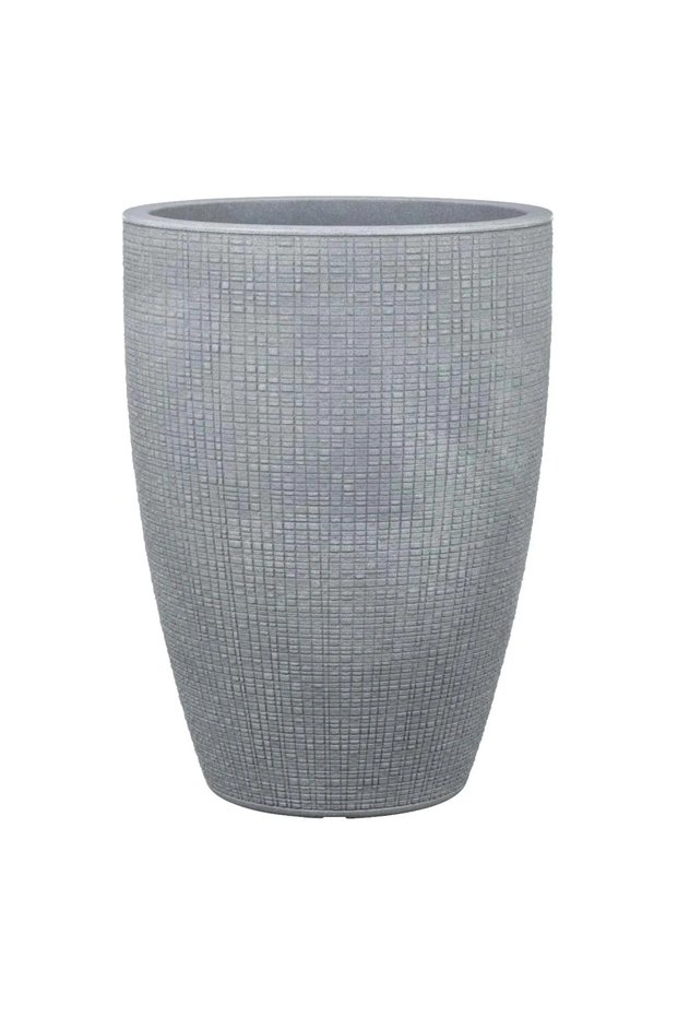 Barceo High Plastic Plant Pot (39 x 54 cm, Gray)