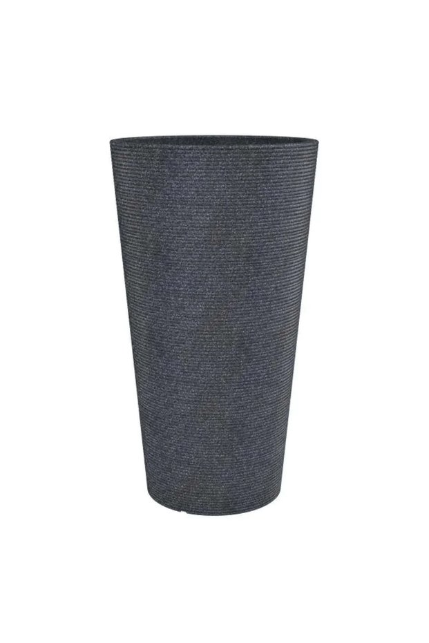 Coneo High Plastic Plant Pot (29 x 55 cm, Anthracite)