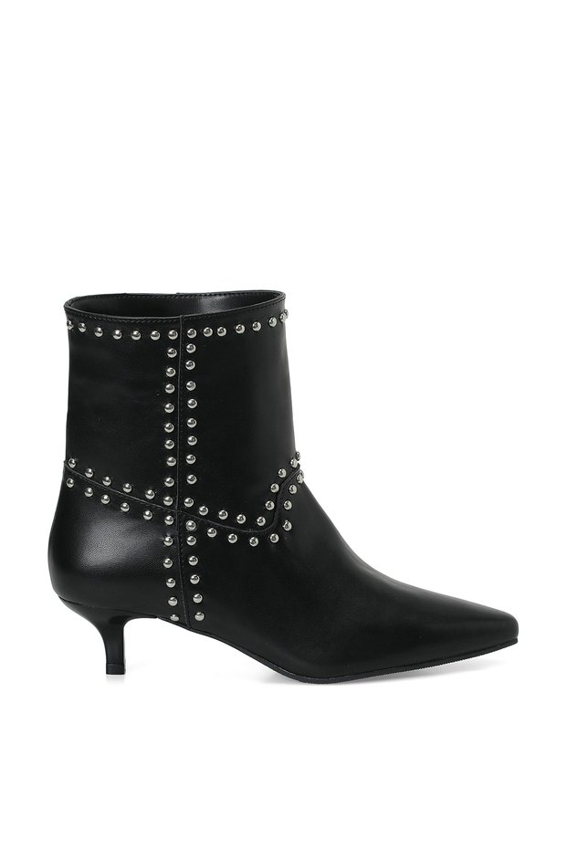 26K-614 Black Women's Heeled Boots