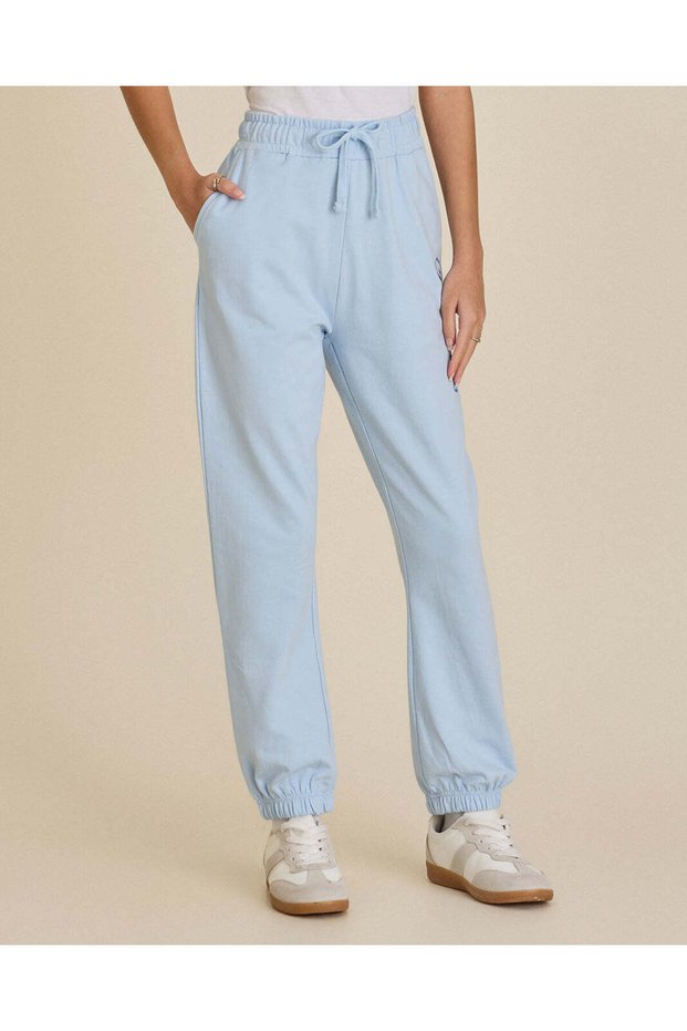Senior Girls Blue Graphic Joggers