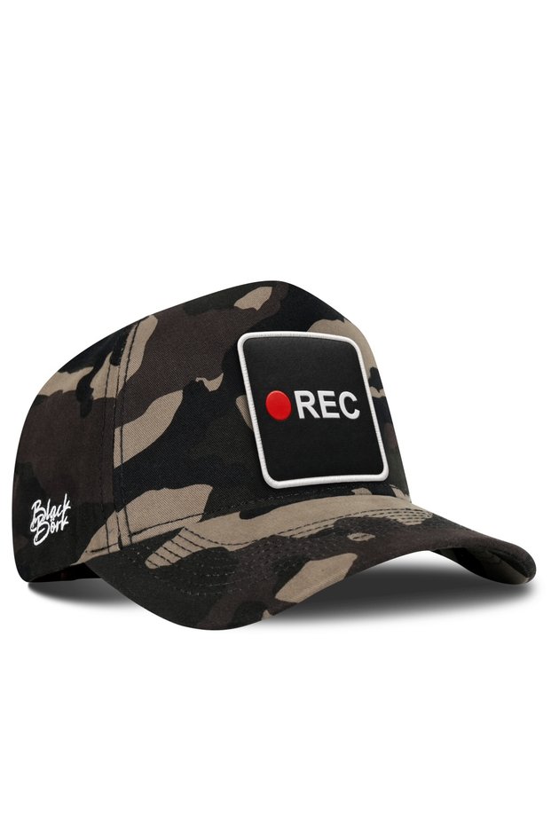 قبعة بيسبول مموهة بشعار Rec