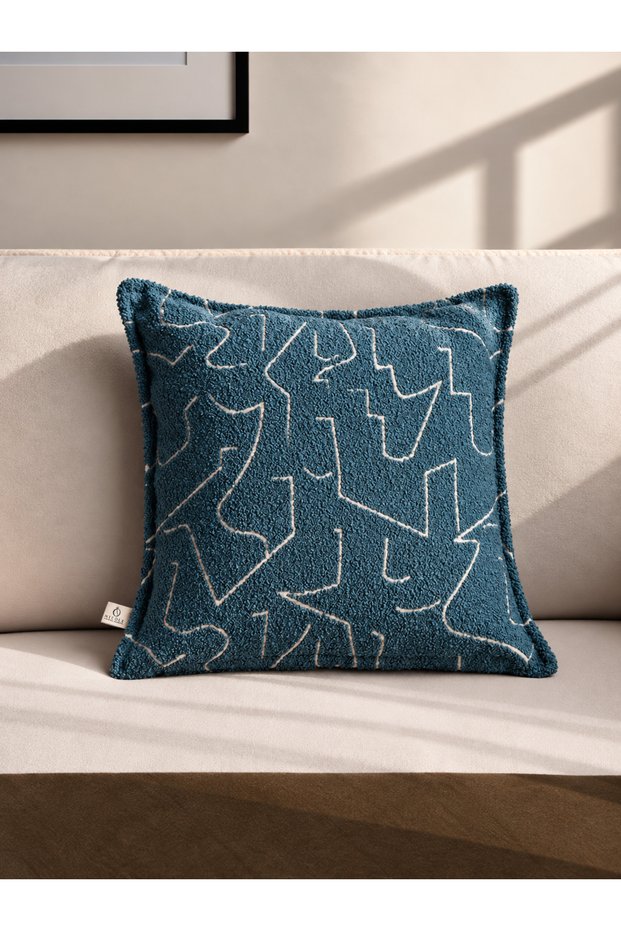 Arcos Blue Throw Pillow Cover (45X45)