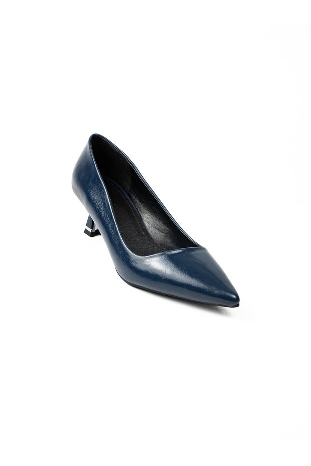 21 Navy Blue Heeled Evening Dress Women's Shoes