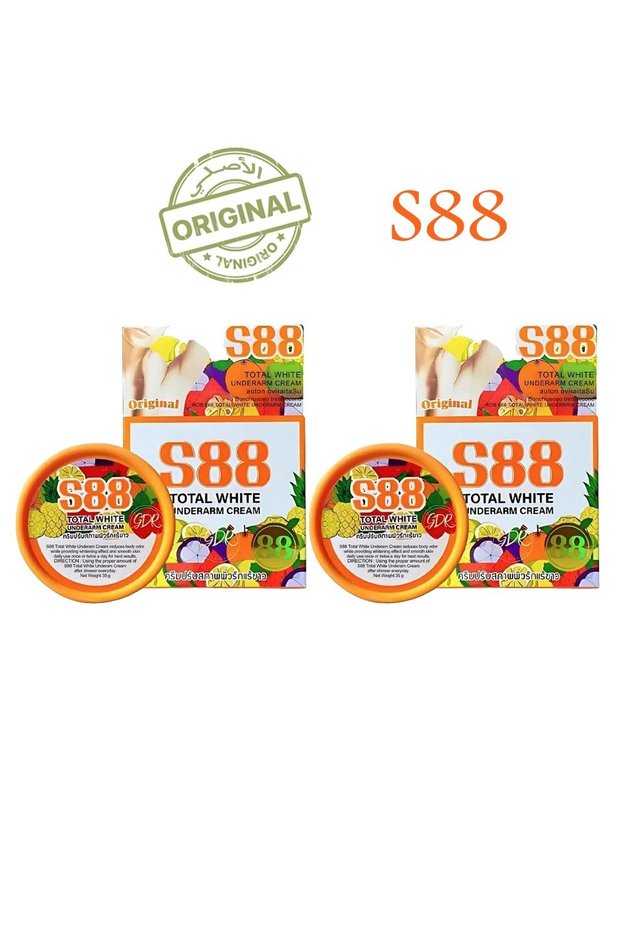 قطعتين كريم اس 88 توتال وايت الأصلي 35 جرام