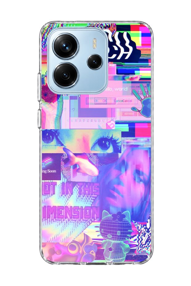 Redmi Note 14 4g Compatible Signs Wheel Printed Transparent Phone Case