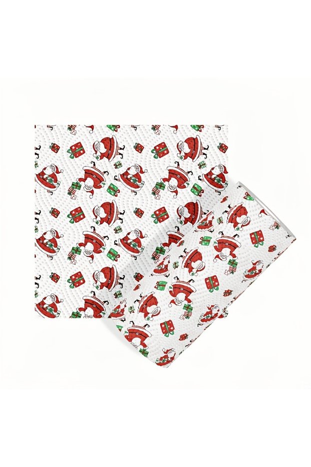 Christmas Gift Box Christmas Kitchen Paper Towels Thick 3 Ply Disposable Cleaning Roll Strong Absorb