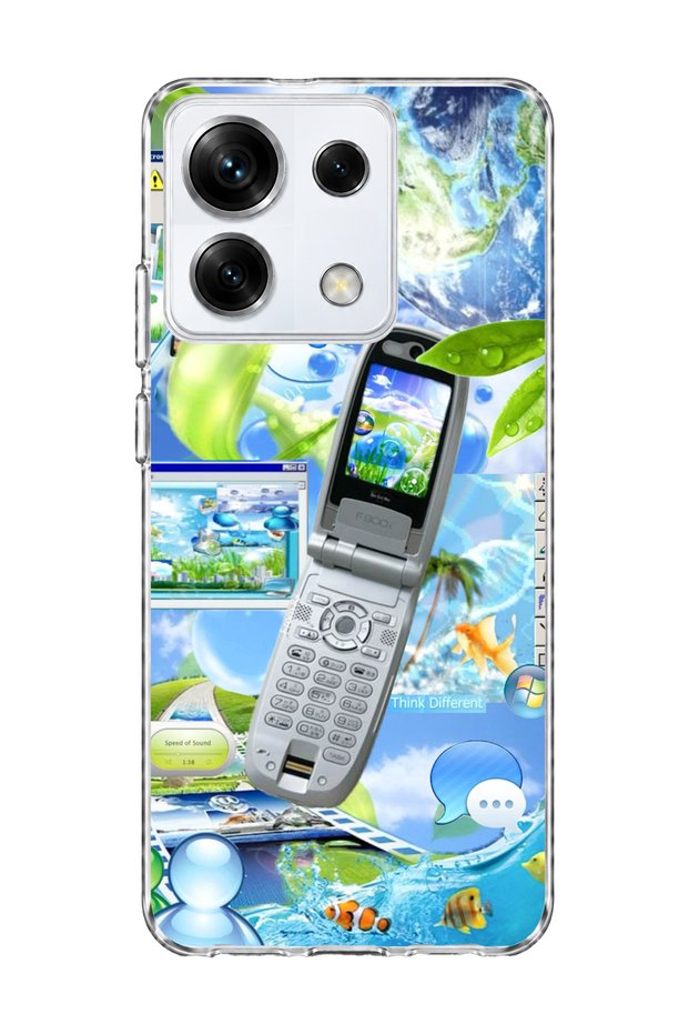 Redmi Note 13 Pro 5g Compatible Cover Phone Nature Printed Transparent Phone Case
