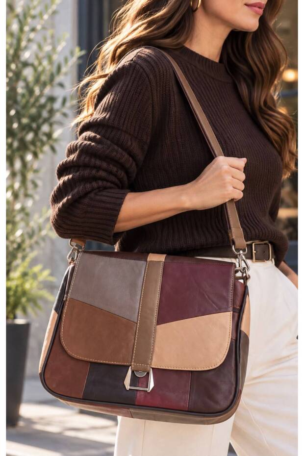 Genuine Leather Women's Bag (28cm X 25cm)