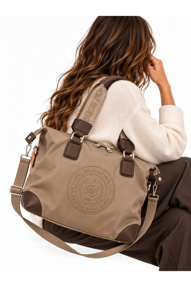 Justpolo Women's Large Size Shoulder Bag with Adjustable Long Strap (Size 27X33)