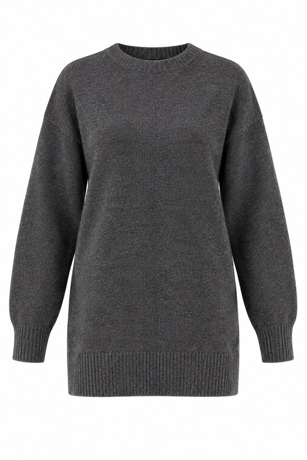 Anthracite Basic Knitwear Sweater - 2Y04595