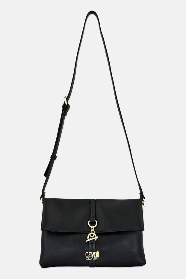 Women Brand Logo Cross Body Bag, Black