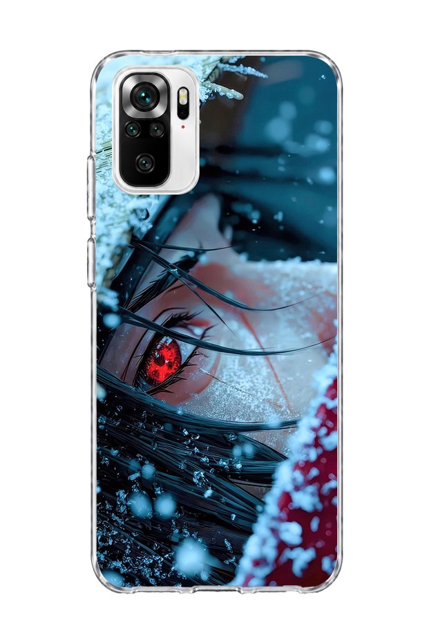 Redmi Note 10 / 10S Compatible Anime Red Eye Printed Transparent Phone Case