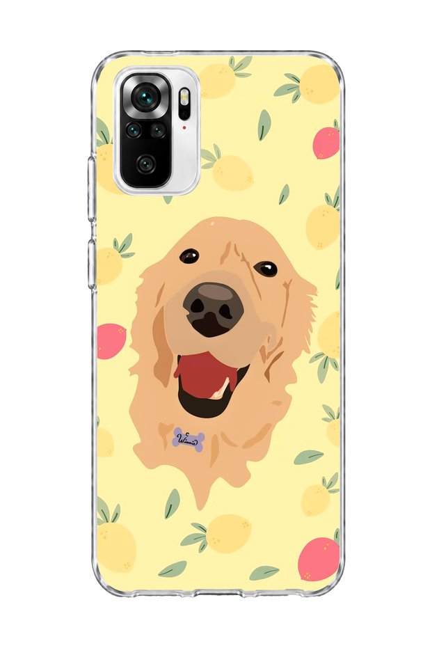 Redmi Note 10 / 10S Compatible Yellow Dog Lemon Printed Transparent Phone Case