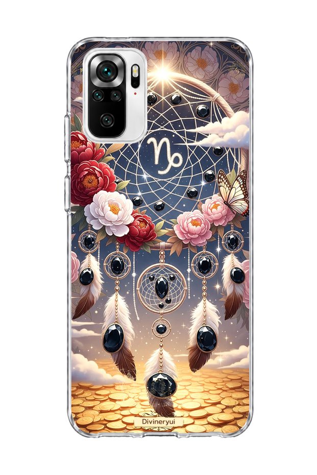 Redmi Note 10 / 10S Compatible Capricorn Sign Printed Transparent Phone Case