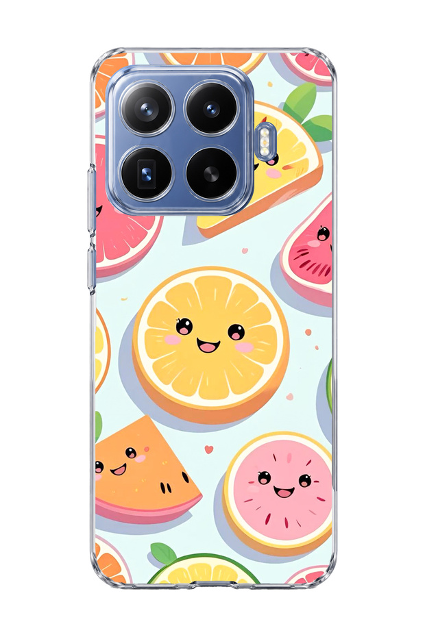 Mi 17t Pro Compatible Cute Fruit Slices Printed Transparent Phone Case