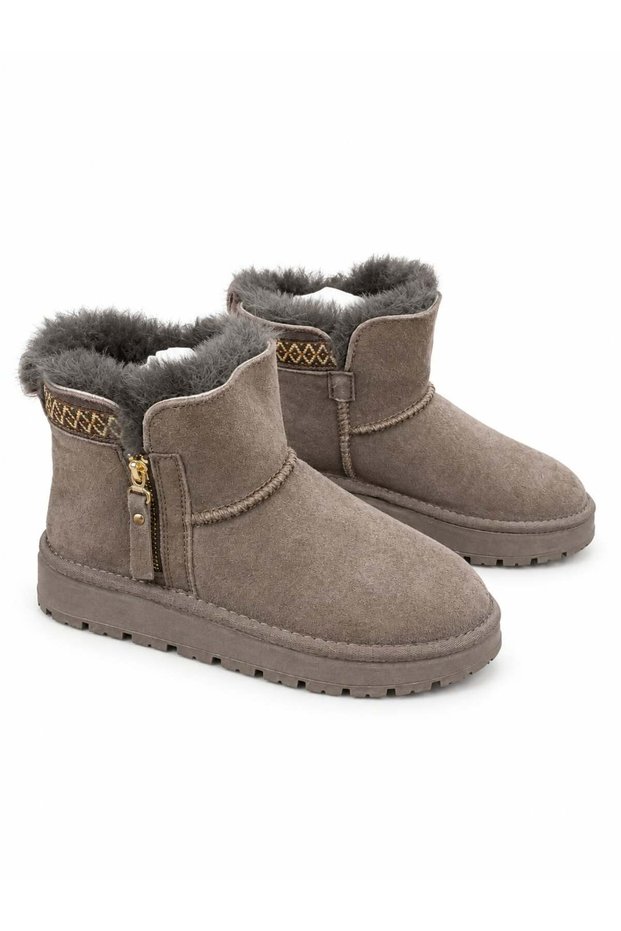 K- 0019 Leather Suede Boots