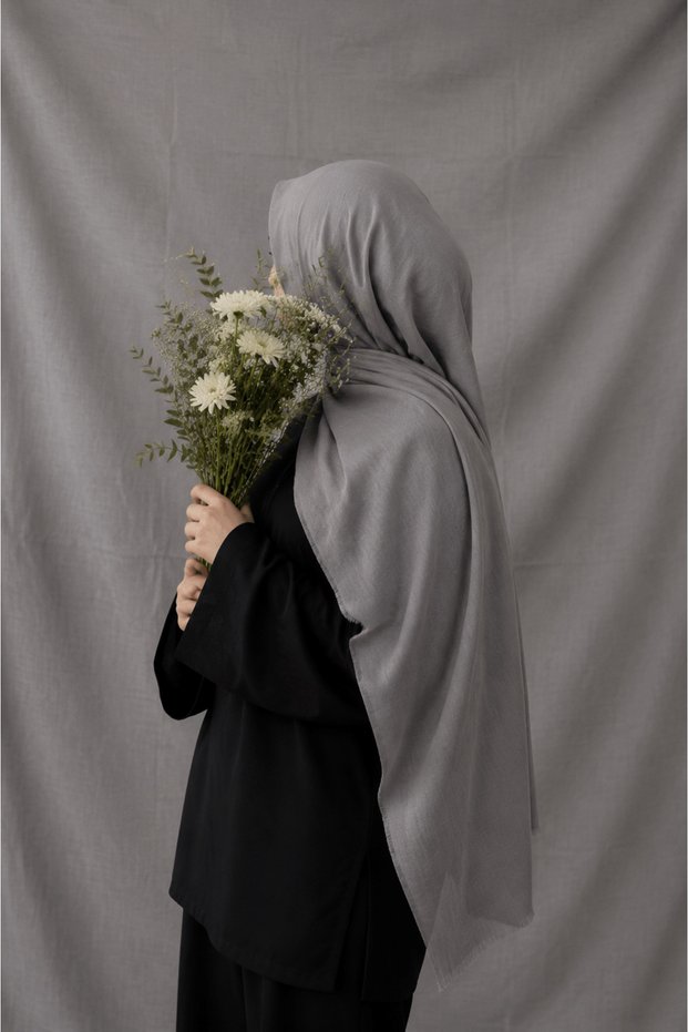 Rami Tensel Shawl - Mdk - Smoke Gray