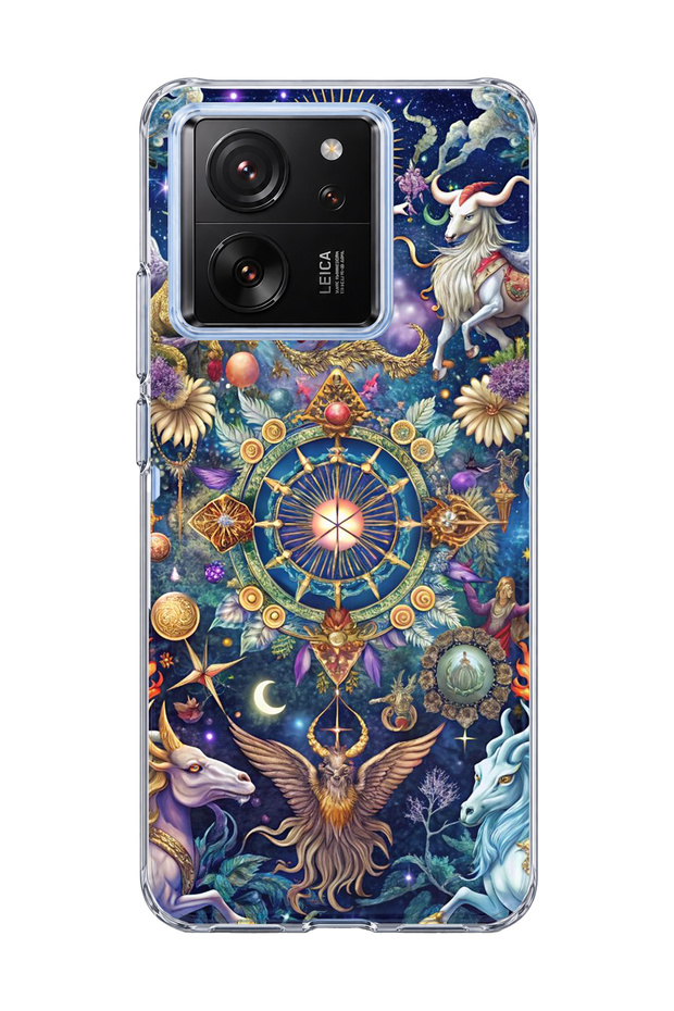 Mi 13t Compatible Bushes Wheel Printed Transparent Phone Case