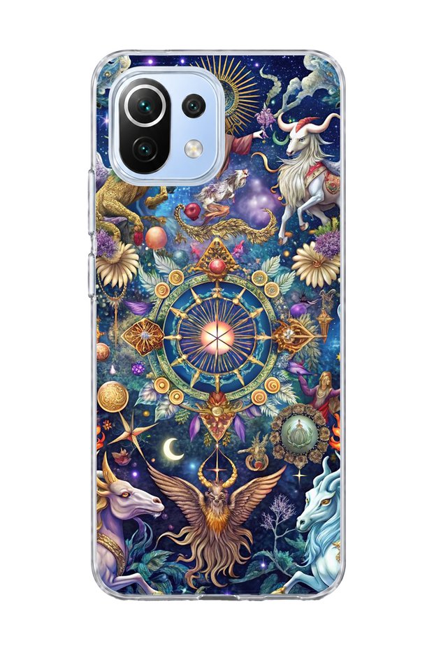 Mi 11 Lite Compatible Bushes Wheel Printed Transparent Phone Case