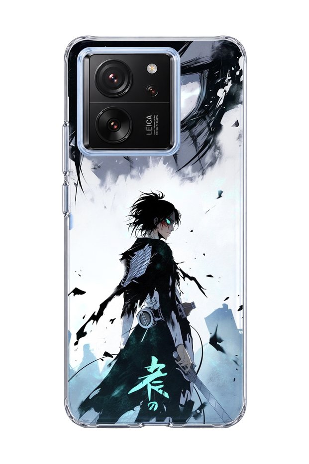 Mi 13t Compatible Anime Turquoise Eye Printed Transparent Phone Case
