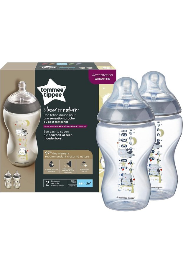 Tt42262181Blue Closer To Nature Feeding Bottles 2X 340ml