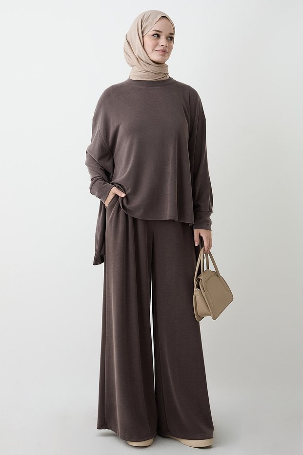 Yarasa Sleeveless Casual Bitter Coffee Set